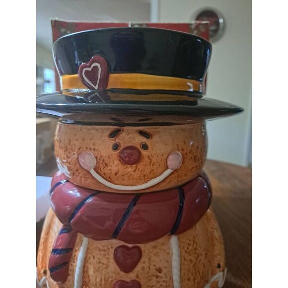 Accessory Crossing Gingerbread Man Cookie Snack Jar Christmas Holiday Decor - Picture 2 of 11
